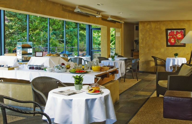 Dining at Mill Valley Inn.