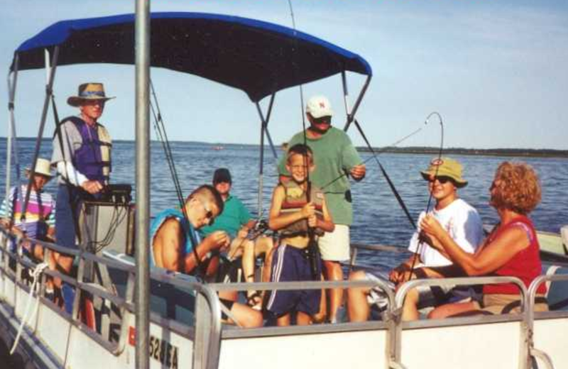 Family boating at Limmer's Resort.