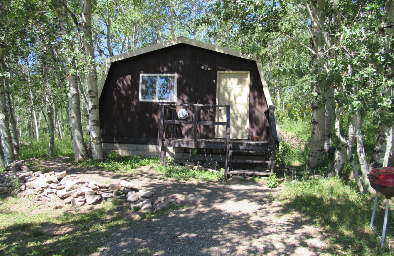 Cabin exterior at The Drift Lodge.