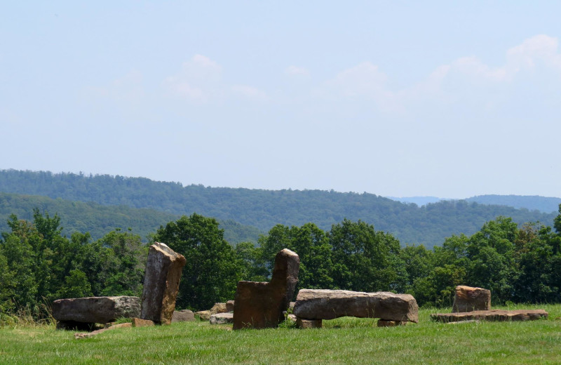 Rock garden at Stone Wind Retreat.