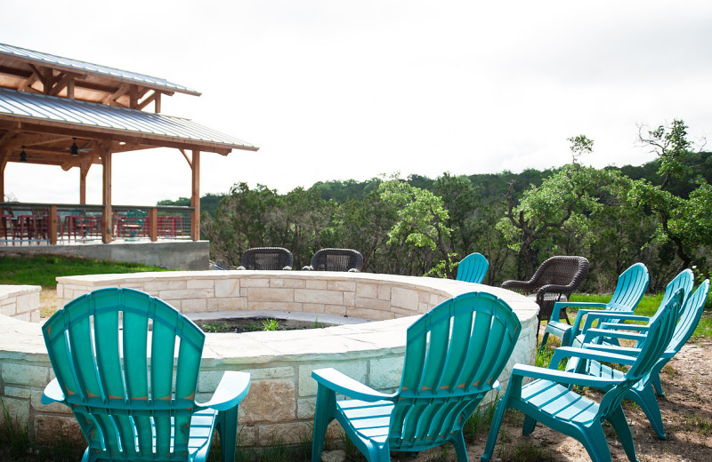 Fire pit at Hill Country Casitas.