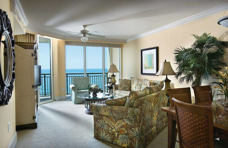 Guest living room at Mar Vista Resort Grande.