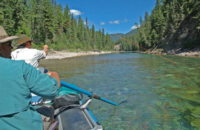 Fishing at The Resort at Paws Up.