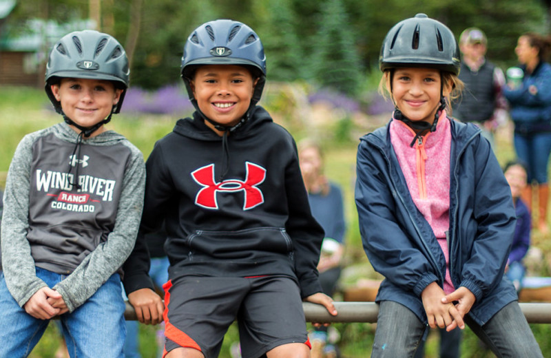 Kids at Wind River Ranch.