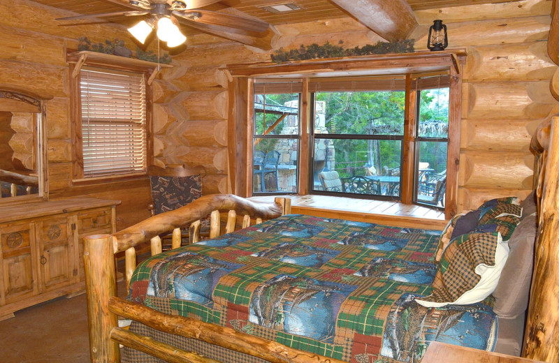 Rental bedroo at Log Country Cove.