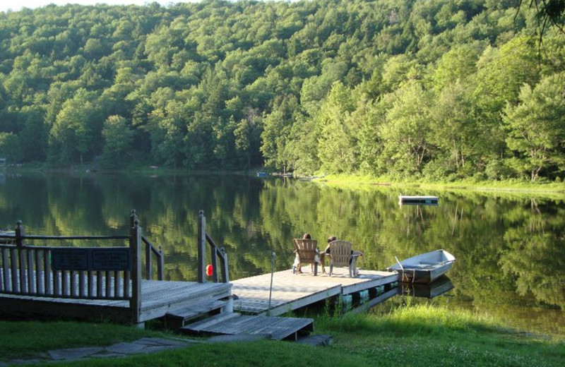 Lounging at the Lake at The Inn at Starlight Lake