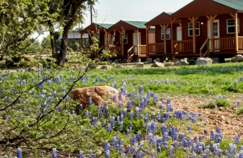 Cabin exterior at Big Chief RV Resort.