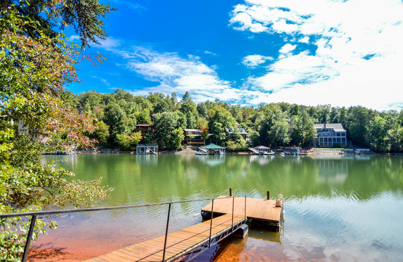 Rental dock at Little Bear Rentals.