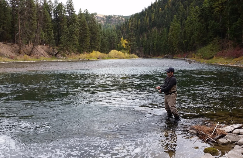 Fishing at Timber Wolf Resort.