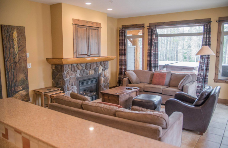 Guest living room at Northstar Mountain Village Resort.