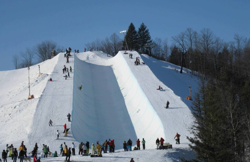 Snowboarding at Otsego Club and Resort.