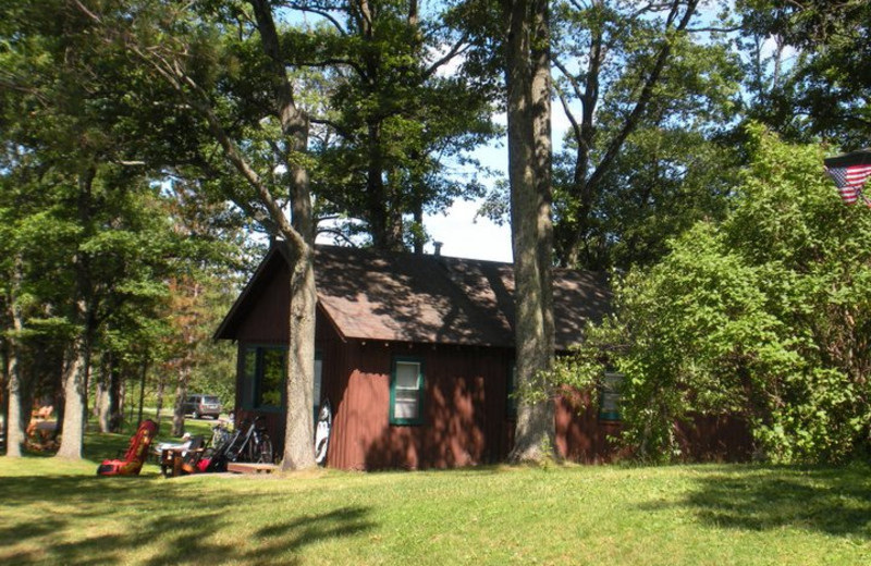 Cabin exterior at Pitlik's Sand Beach Resort.