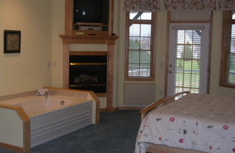 Guest room at Birchwood Lodge.