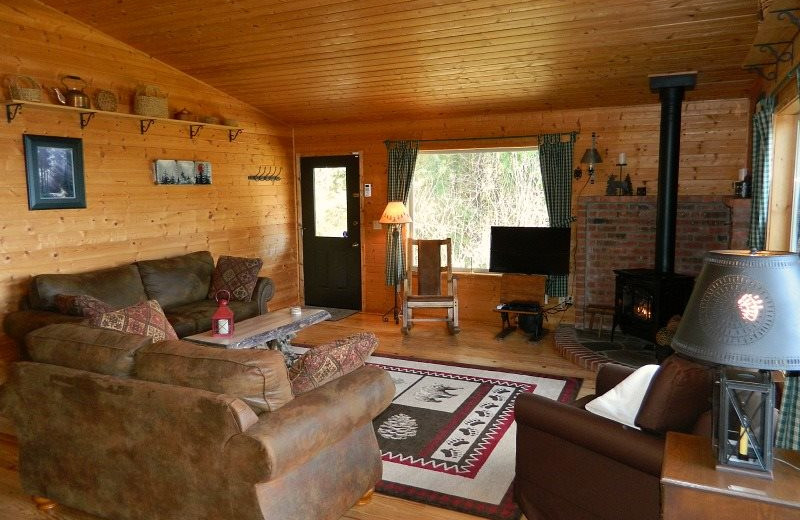 Rental living room at Brigadoon Vacation Rentals.