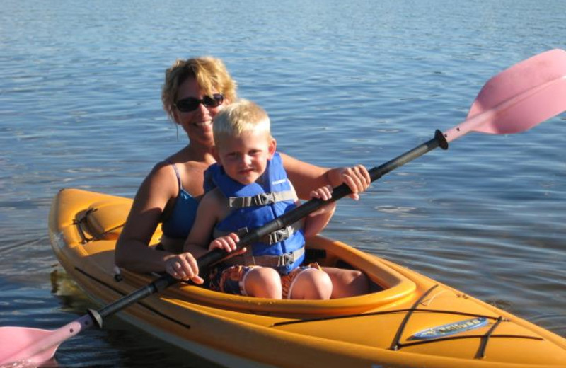 Kayaking at Agate Lake Resort.