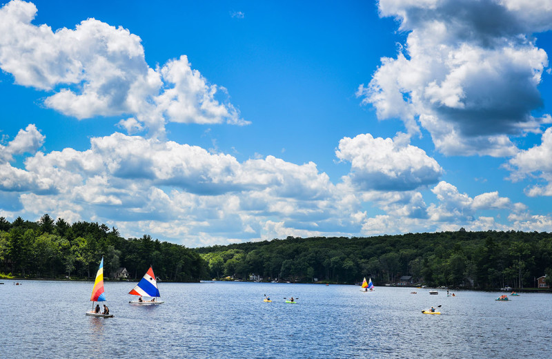 Lake view at Woodloch Resort.