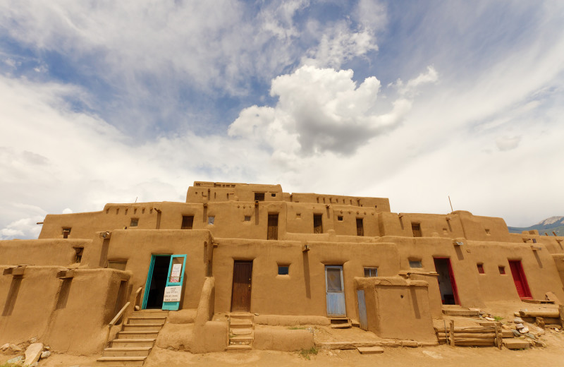 Taos Pueblo near El Monte Sagrado.