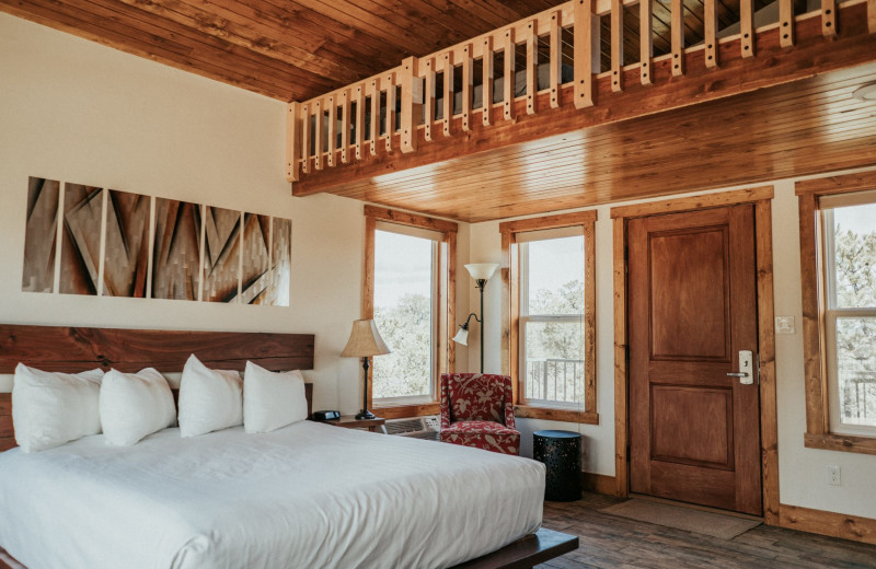 Guest bedroom at Stone Canyon Inn.