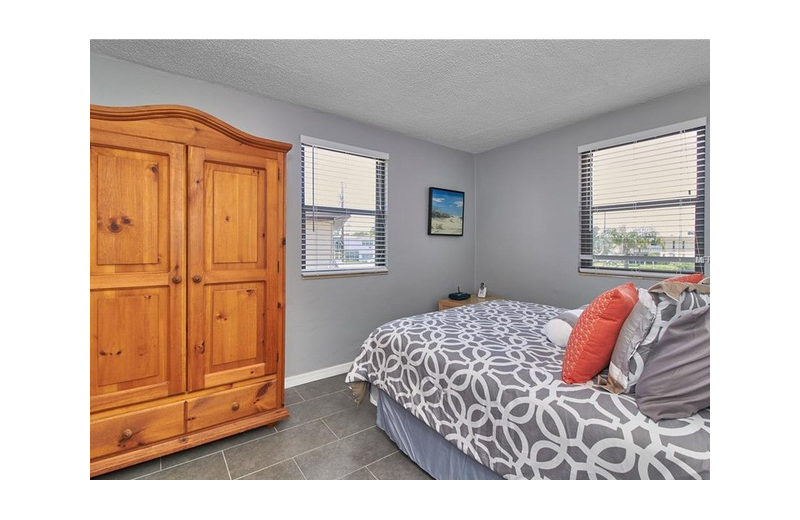 Guest bedroom at Gulf Winds Resort Condominiums.