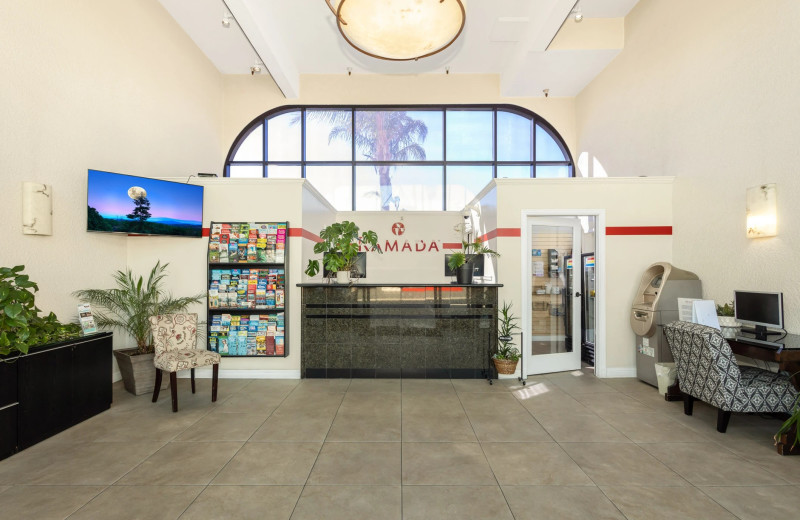 Lobby at Ramada Limited Oceanside.