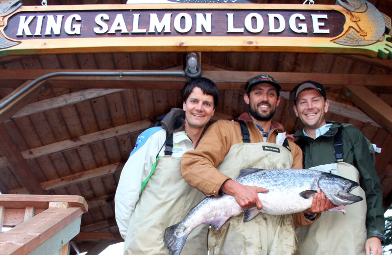 Fishing at King Salmon Lodge.