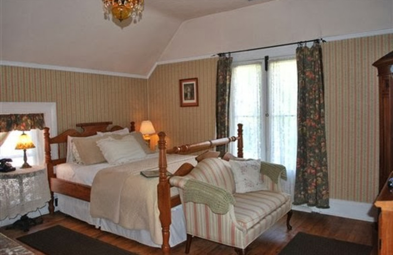 Guest room at Seven Wives Inn Bed & Breakfast.