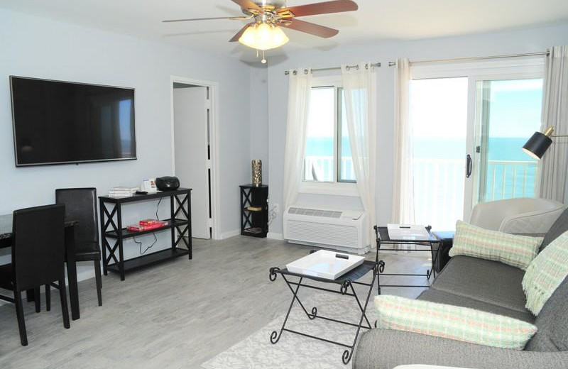 Rental living room at Dolphin Run Condominium Association. Inc.