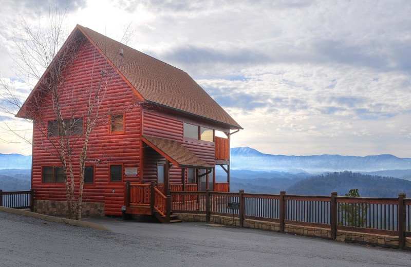 Cabin exterior at Outrageous Cabins LLC.