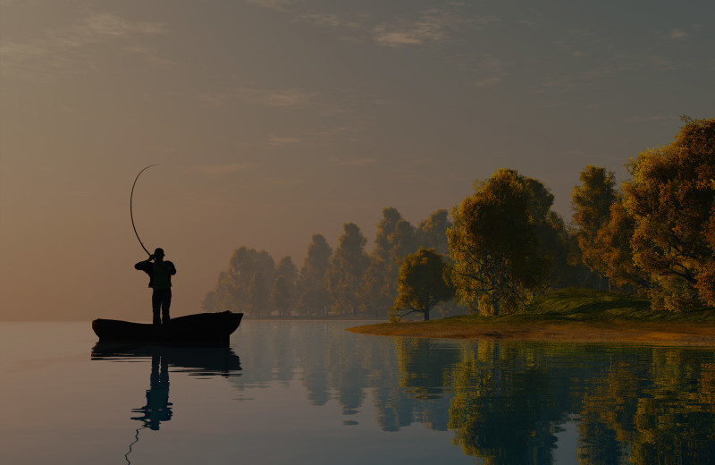 Fishing at Elm Haven Resort.