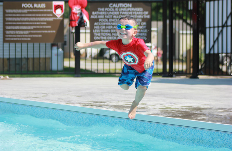 Outdoor pool at Shamrock Bay Resort.