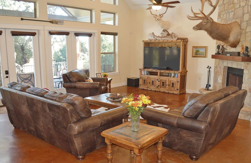 Living room at Elk Lodge Vacation Home.