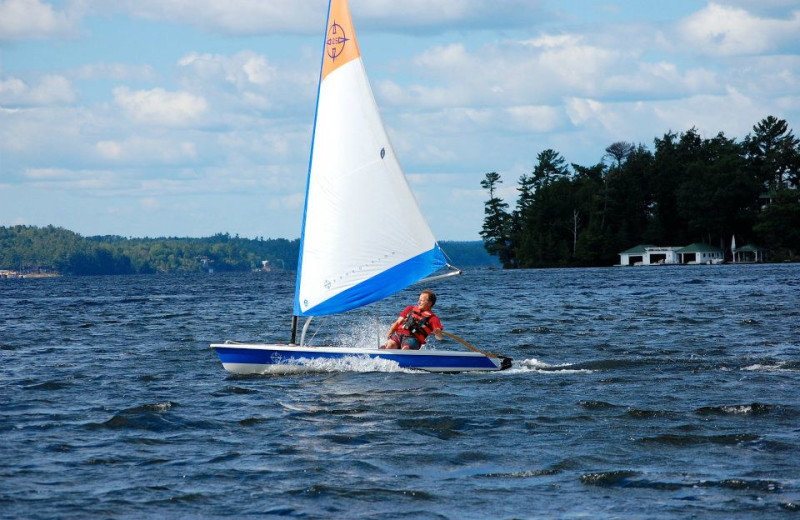 Sailing at Shamrock Lodge.