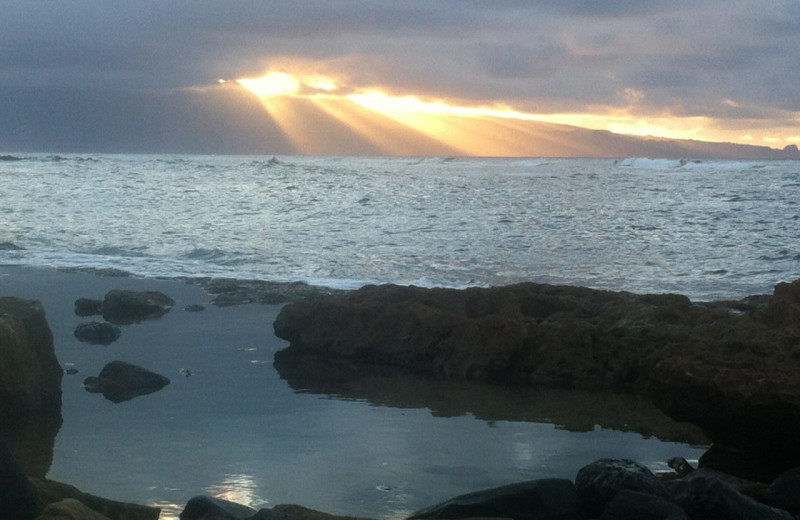 View of the shore at Lumeria Maui.