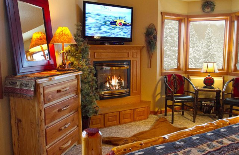Rental bedroom at Big Powderhorn Mountain Resort.