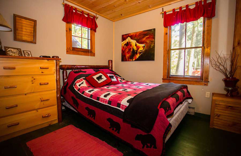 Bedroom at White Lake Lodges.