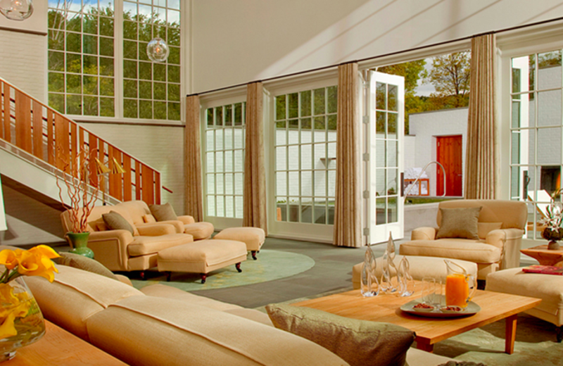 Spa lounge at The Woodstock Inn & Resort.