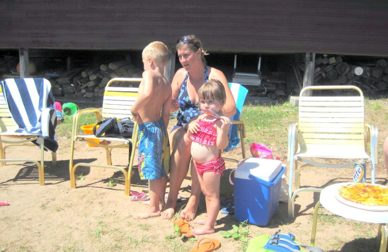 Beach fun at Northland Lodge.