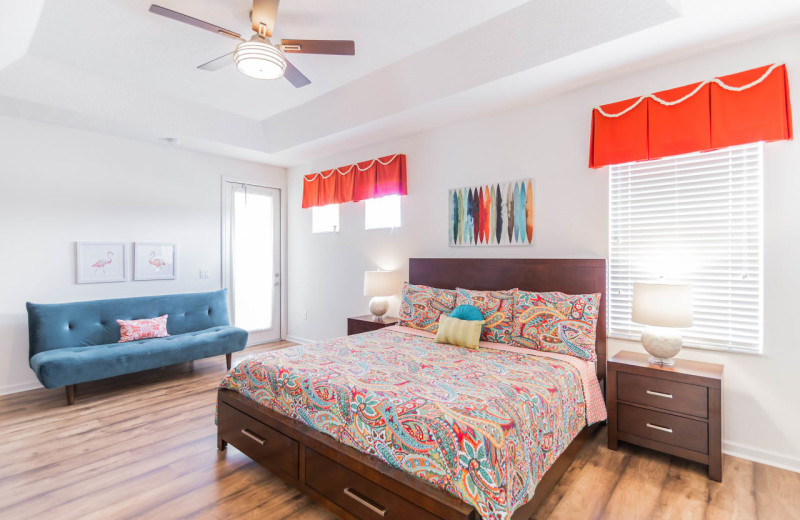 Rental bedroom at Contempo Vacation Homes.