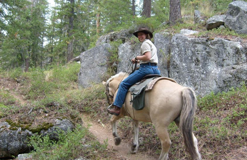 Horseback riding at Stehekin Valley Ranch.