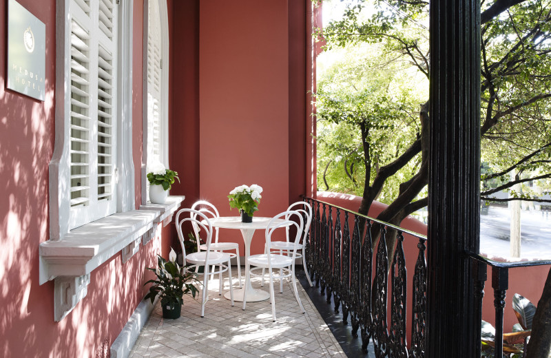 Balcony at Medusa Hotel.