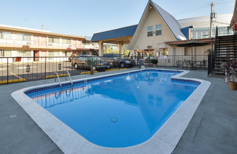 Outdoor Swimming Pool at University Inn & Suites