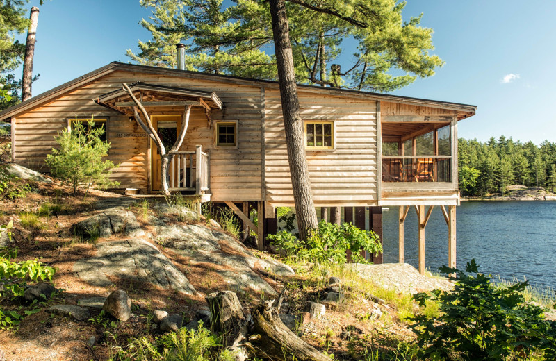 Cabin exterior at The Lodge at Pine Cove.