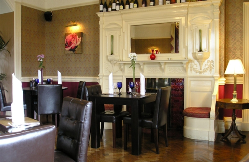 Dining room at Castle Venlaw Hotel.