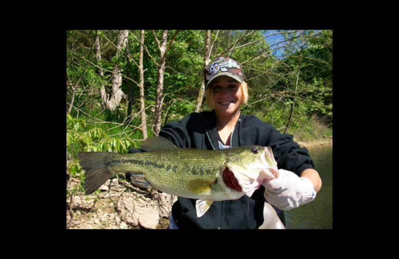 Fishing at Green Valley Resort.
