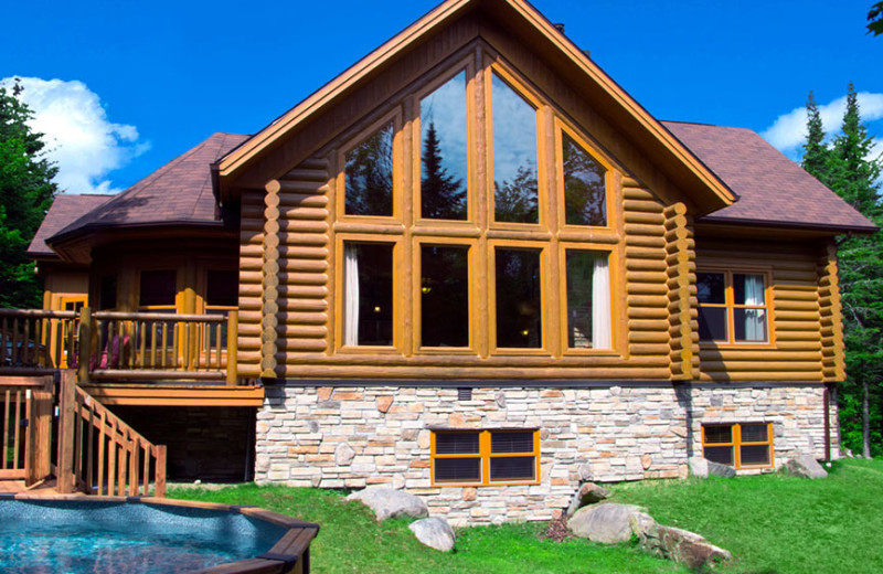 Chalet exterior at Fiddler Lake Resort.