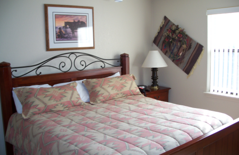 Rental bedroom at Pointe Royale.