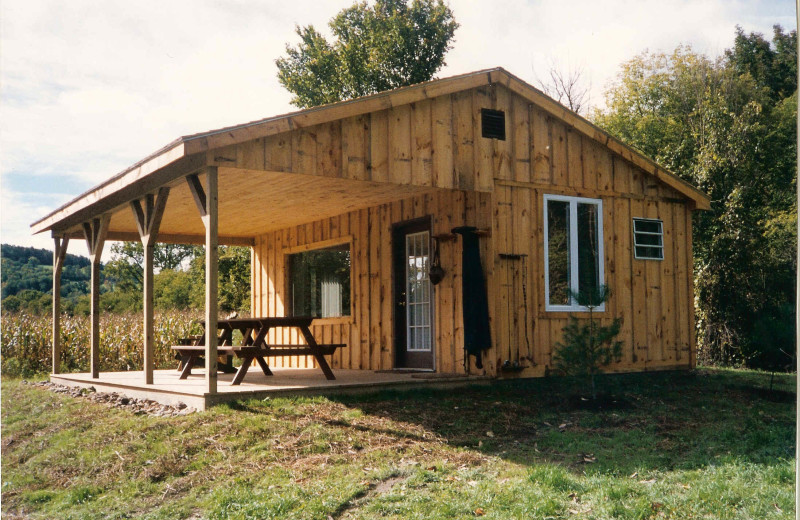 Cabin at Battenkill Lodge.