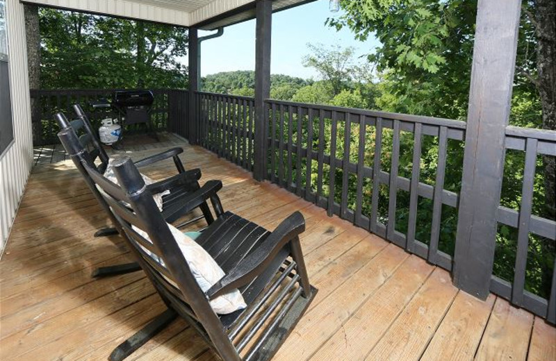 Rental balcony at Smoky Mountain Resort Lodging and Conference Center.