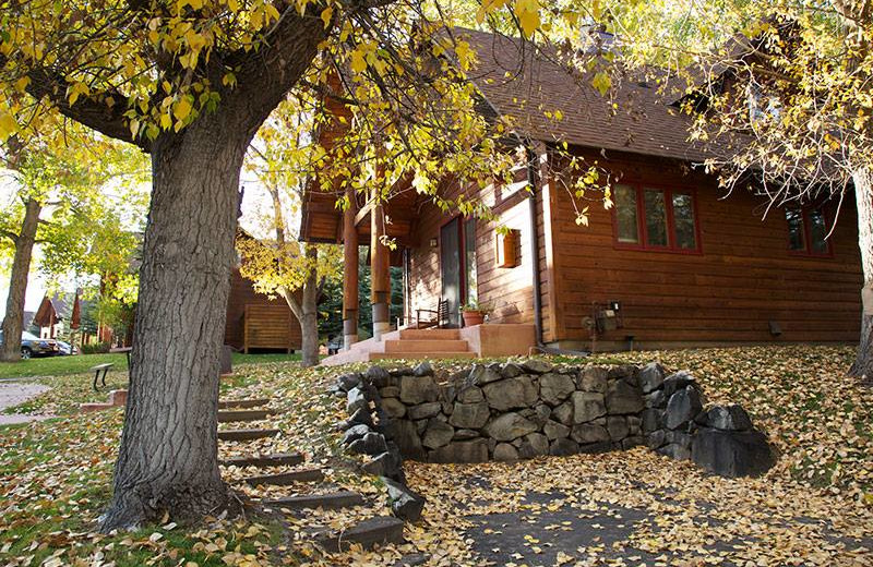 Cabin exterior at Ram's Horn Village Resort.