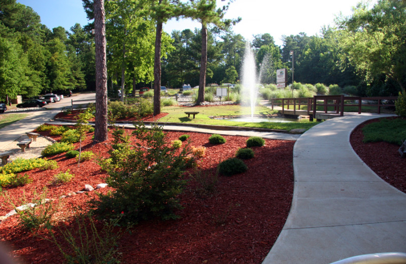 Store walkway at Highland Marina Resort.